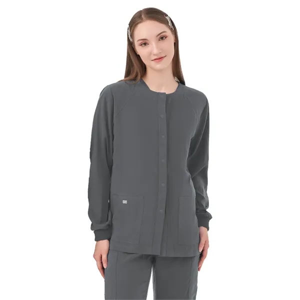 Parkley Quantum - Women's Two-Pocket CELESTE Snap Front J...... from ASI 86018 Scrub Authority