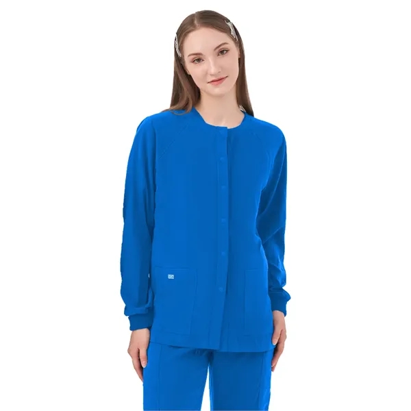 Parkley Quantum - Women's Two-Pocket CELESTE Snap Front J...... from ASI 86018 Scrub Authority
