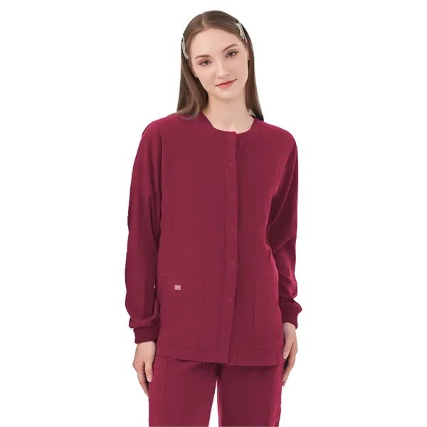 Parkley Quantum - Women's Two-Pocket CELESTE Snap Front J...... from ASI 86018 Scrub Authority