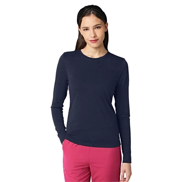 Parkley Subscrubs - Women's Crew Neck Long Sleeve Tee... from ASI 86018 Scrub Authority