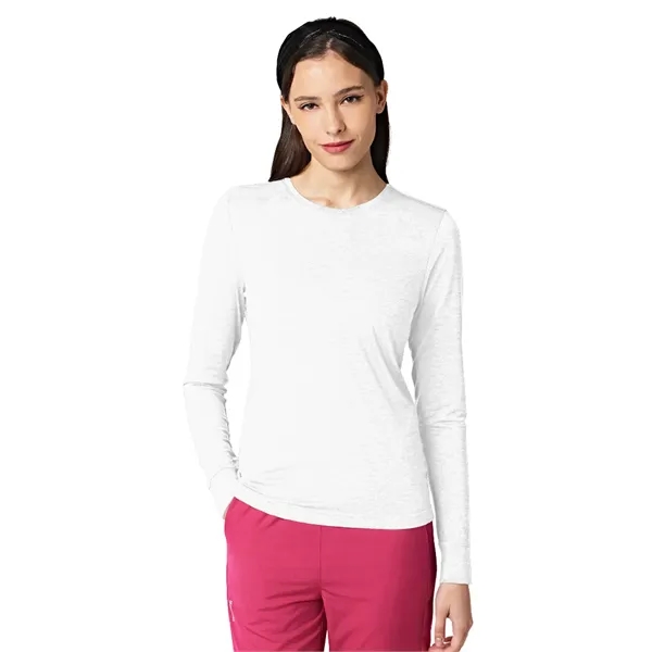 Parkley Subscrubs - Women's Crew Neck Long Sleeve Tee... from ASI 86018 Scrub Authority
