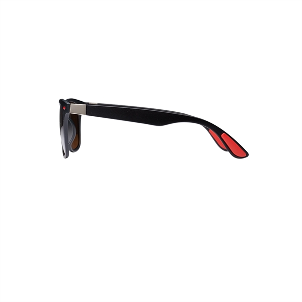 Adult-sized sunglasses with UV400 protection, metal accents, and matte finish on... from ASI 39552 BEL Promo