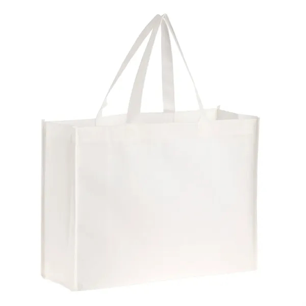 Shopping tote bag made of 80 GSM, non-woven polypropylene plus 1... from ASI 37218 Athena Promo (tm)