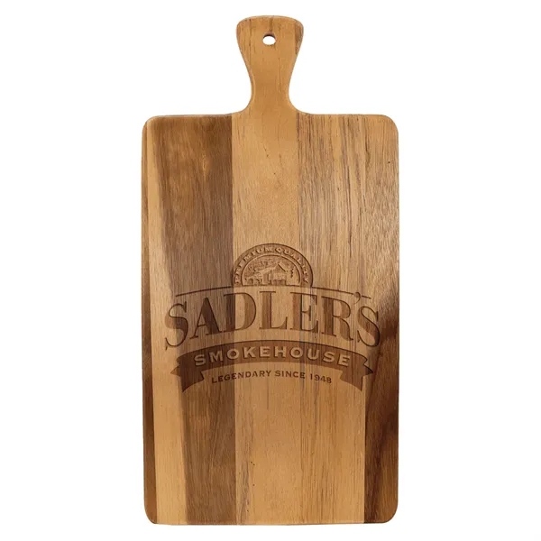 16" x 7 3/4" x 1/2" paddle-shaped Acacia wood and slate... from ASI 74601 Calico