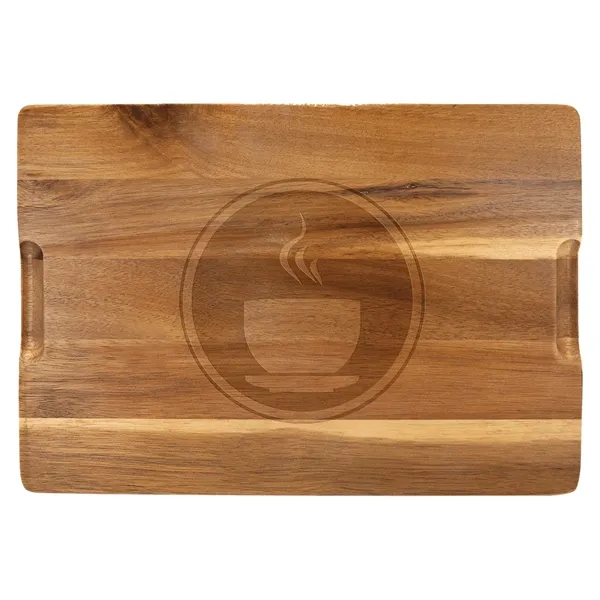 13" x 9" x 1/2" Acacia wood and slate cutting board... from ASI 74601 Calico