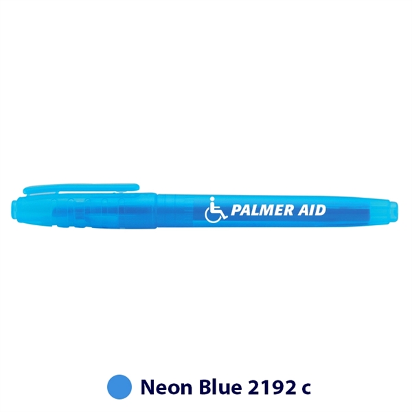 5.46" x 0.46" x 1.45" Oxford plastic highlighter with ergonomic cap... from ASI 62088 IDProductsource