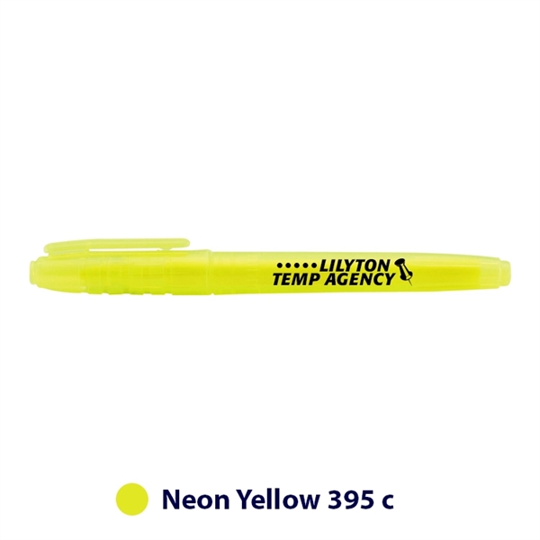 5.46" x 0.46" x 1.45" Oxford plastic highlighter with ergonomic cap... from ASI 62088 IDProductsource
