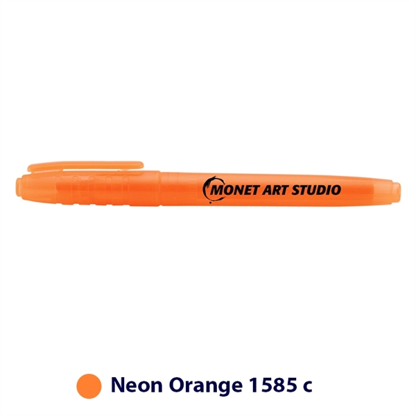 5.46" x 0.46" x 1.45" Oxford plastic highlighter with ergonomic cap... from ASI 62088 IDProductsource