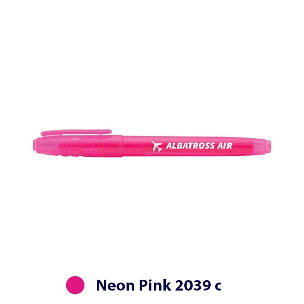 5.46" x 0.46" x 1.45" Oxford plastic highlighter with ergonomic cap... from ASI 62088 IDProductsource