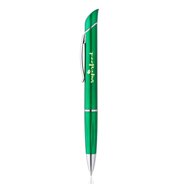 Plastic twist-action ballpoint pen with highlighter.... from ASI 39552 BEL Promo