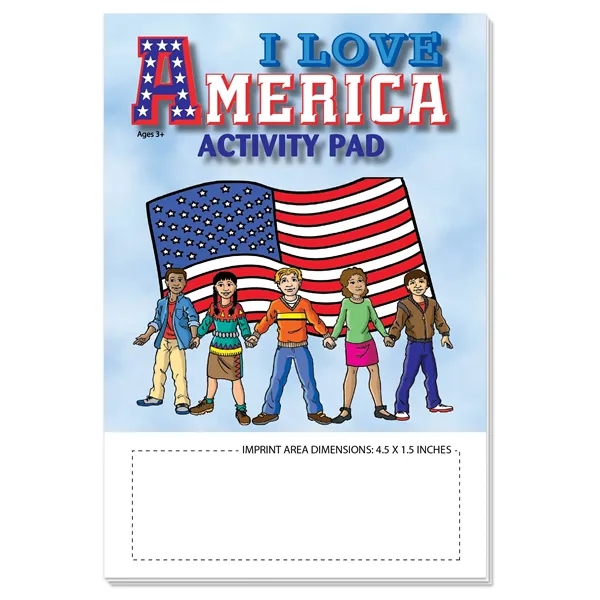 I Love America activity pad fun pack with a 4-pack of... from ASI 45815 Coloring Book Solutions / Coloring Book Solutions™