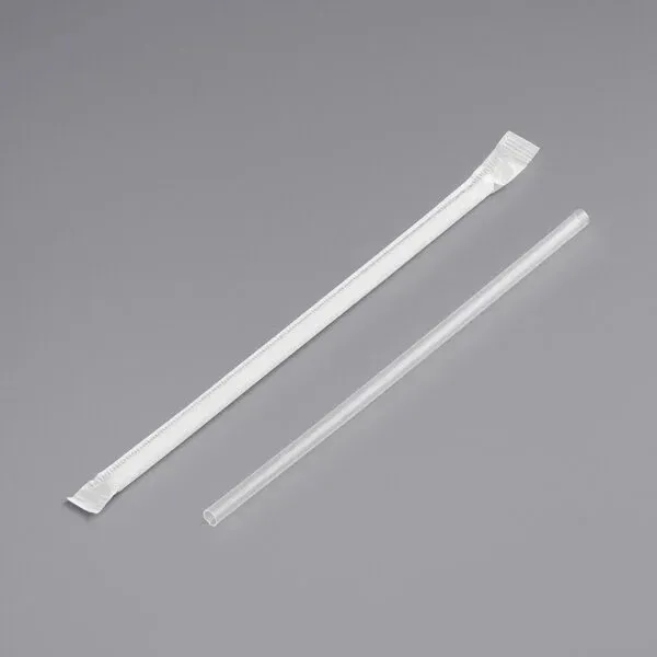 Individually wrapped 8" clear plastic drinking straw.... from ASI 91880 Tranter Graphics Inc