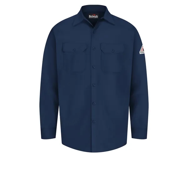 Bulwark - Work Shirt - WoShirt Excel - Fr 7Oz Khaki... from ASI 86018 Scrub Authority / Uniform Stores