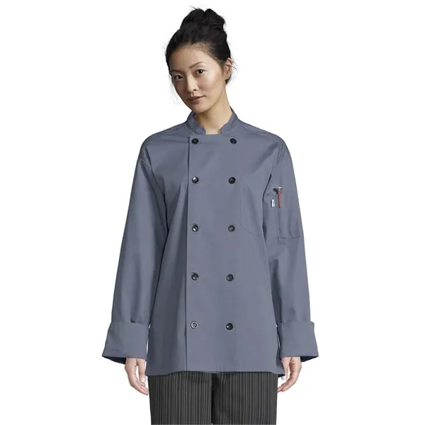 Uncommon Threads Unisex Classic Poplin Chef Coat - Colors... from ASI 86018 Scrub Authority / Uniform Stores
