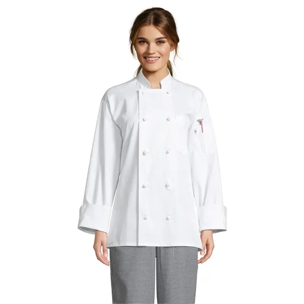 Uncommon Threads Unisex Classic Knot Chef Coat - Black... from ASI 86018 Scrub Authority / Uniform Stores