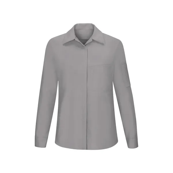 Red Kap Shirts - Women's Long Sleeve Performance Plus Shop... from ASI 86018 Scrub Authority / Uniform Stores