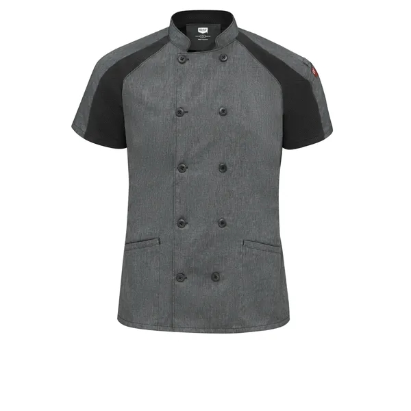 Red Kap Culinary - Women's Airflow Raglan Chef Coat with...... from ASI 86018 Scrub Authority / Uniform Stores