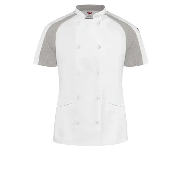 Red Kap Culinary - Women's Airflow Raglan Chef Coat with...... from ASI 86018 Scrub Authority / Uniform Stores
