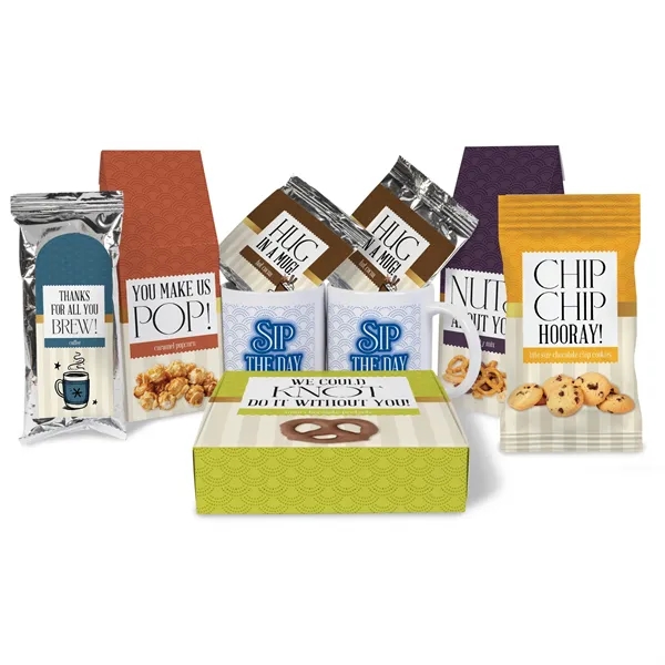 Sip and Savor Gourmet Tray with Mugs... from ASI 44900 NC Custom (CI/Lanco) / Chocolate Inn