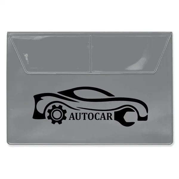 Auto owner's manual holder made of vinyl with two business card... from ASI 54040 Fey Promo