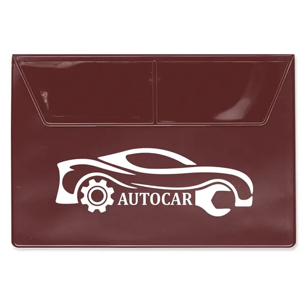 Auto owner's manual holder made of vinyl with two business card... from ASI 54040 Fey Promo