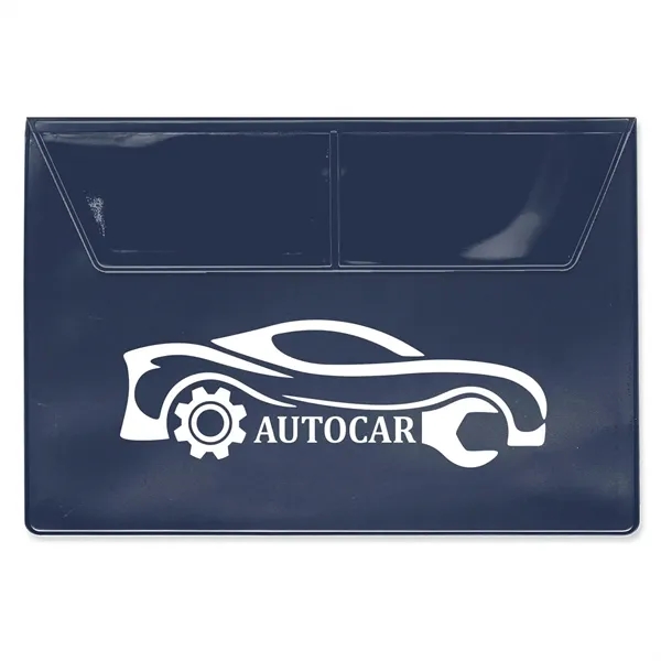 Auto owner's manual holder made of vinyl with two business card... from ASI 54040 Fey Promo