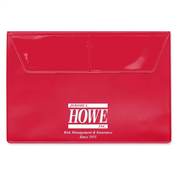 Auto owner's manual holder made of vinyl with two business card... from ASI 54040 Fey Promo