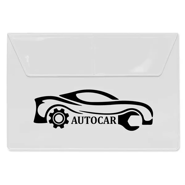 Auto owner's manual holder made of vinyl with two business card... from ASI 54040 Fey Promo