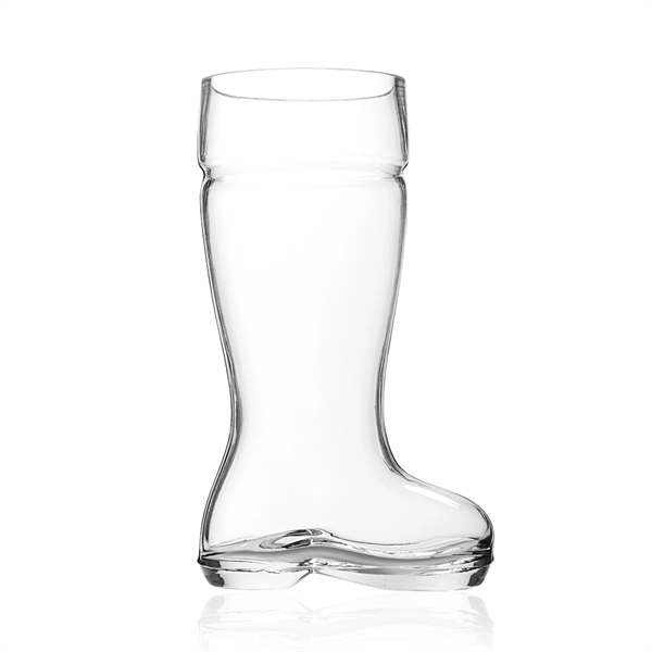 44 oz. boot shaped beer glass; measures 10"H x 4"W x... from ASI 39552 BEL Promo