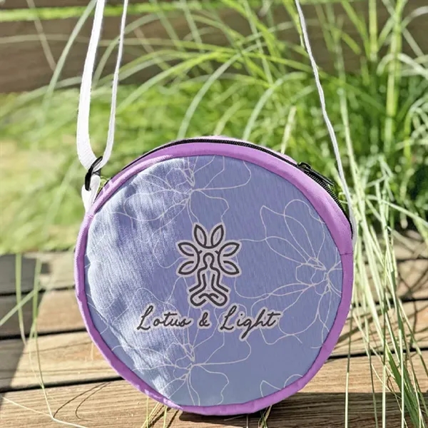 USA made crossbody bag with full color front and back, adjustable... from ASI 67557 LimeLight Ent