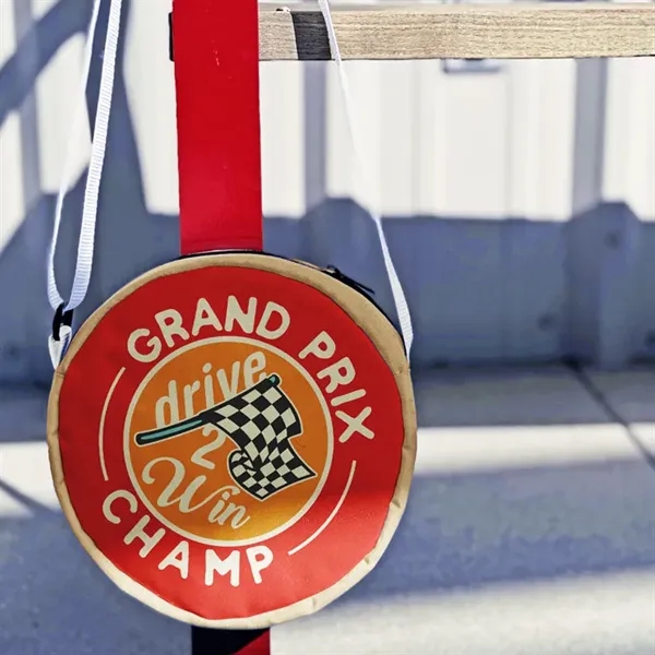 USA made crossbody bag with full color front and back, adjustable... from ASI 67557 LimeLight Ent