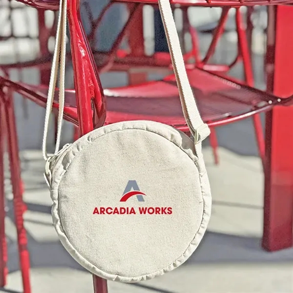 USA-made cotton crossbody with zip pocket and dual imprint areas-great for... from ASI 67557 LimeLight Ent