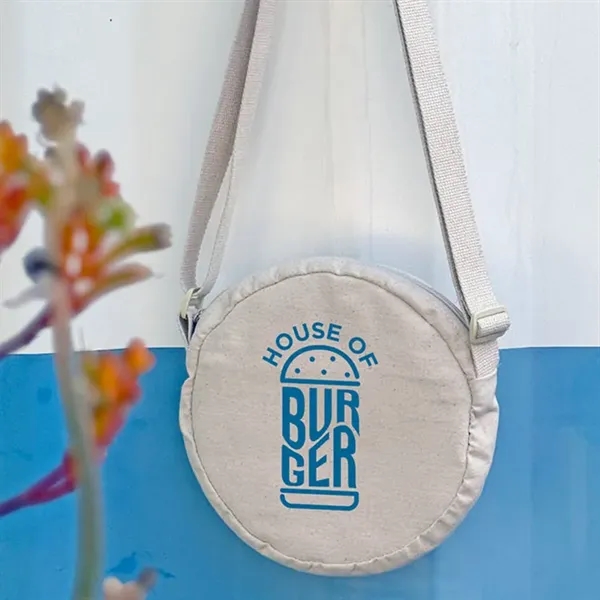 USA-made cotton crossbody with zip pocket and dual imprint areas-great for... from ASI 67557 LimeLight Ent