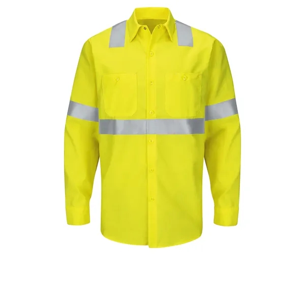 Red Kap Hi-Visibility - Men's Long Sleve Ripstop Work Shirt... from ASI 86018 Scrub Authority