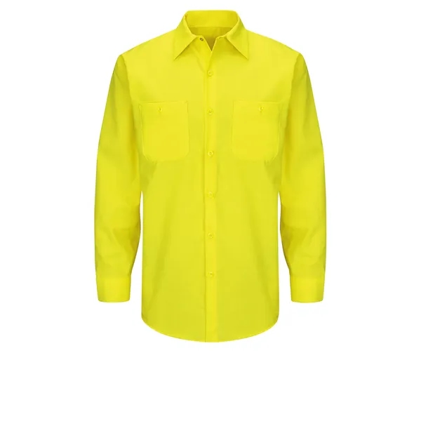 Red Kap Hi-Visibility - Men's Long Sleve Ripstop Work Shirt... from ASI 86018 Scrub Authority