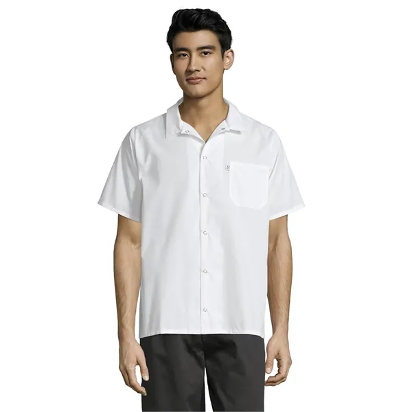 Uncommon Threads Unisex Snap Utility Shirt - Black... from ASI 86018 Scrub Authority / Uniform Stores