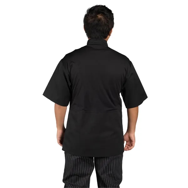 Uncommon Threads Unisex Calypso Pro Vent Chef Coat - Black... from ASI 86018 Scrub Authority / Uniform Stores