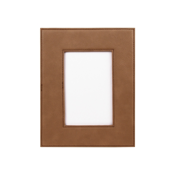 6 3/4" x 8 3/4" x 3/8" dark brown leatherette photo... from ASI 74601 Calico