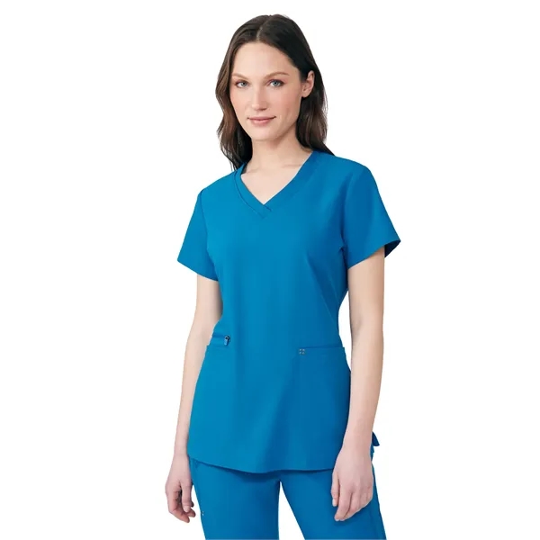 White Cross - CRFT - Women's 3-Pocket V-Neck Top... from ASI 86018 Scrub Authority