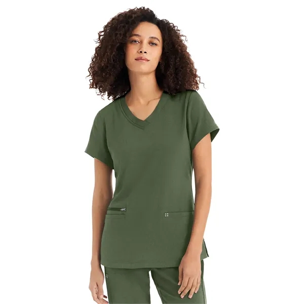 White Cross - CRFT - Women's 3-Pocket V-Neck Top... from ASI 86018 Scrub Authority