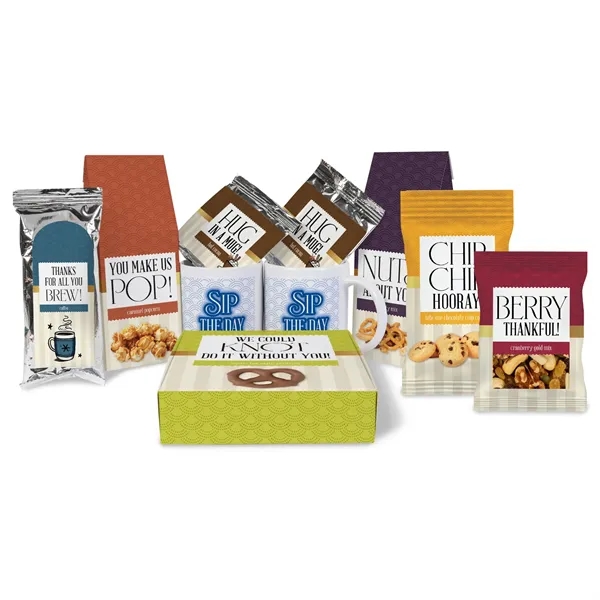 Sip and Savor Gourmet Tray with Mugs - Small... from ASI 44900 NC Custom (CI/Lanco) / Chocolate Inn