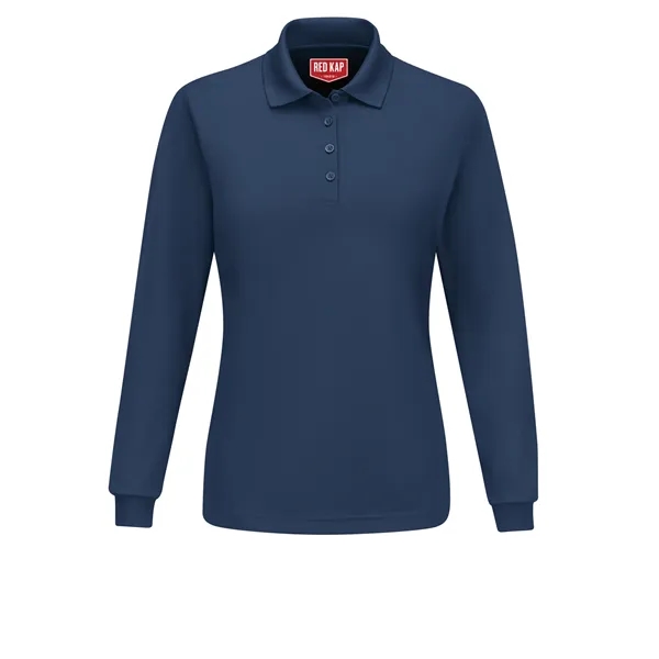 Red Kap Shirts - Women's Long Sleeve Performance Knit® Polo... from ASI 86018 Scrub Authority / Uniform Stores