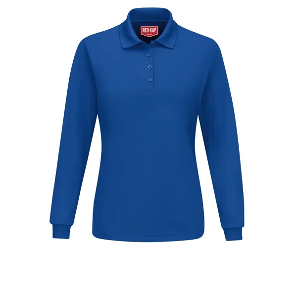Red Kap Shirts - Women's Long Sleeve Performance Knit® Polo... from ASI 86018 Scrub Authority / Uniform Stores