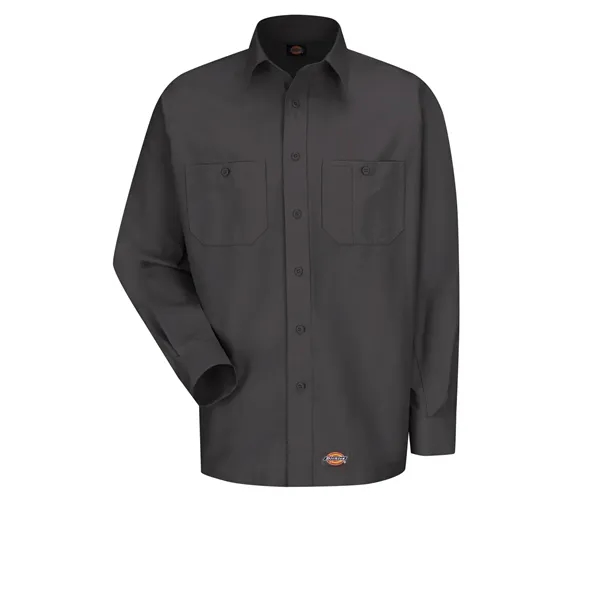 Dickies Shirts - Men's Long Sleeve Black Canvas Workshirt... from ASI 86018 Scrub Authority