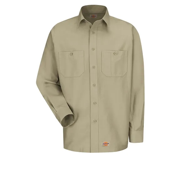 Dickies Shirts - Men's Long Sleeve Black Canvas Workshirt... from ASI 86018 Scrub Authority