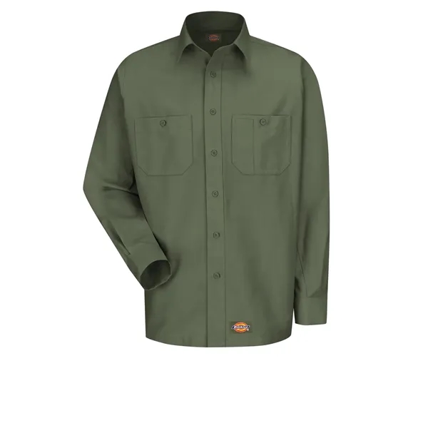 Dickies Shirts - Men's Long Sleeve Black Canvas Workshirt... from ASI 86018 Scrub Authority
