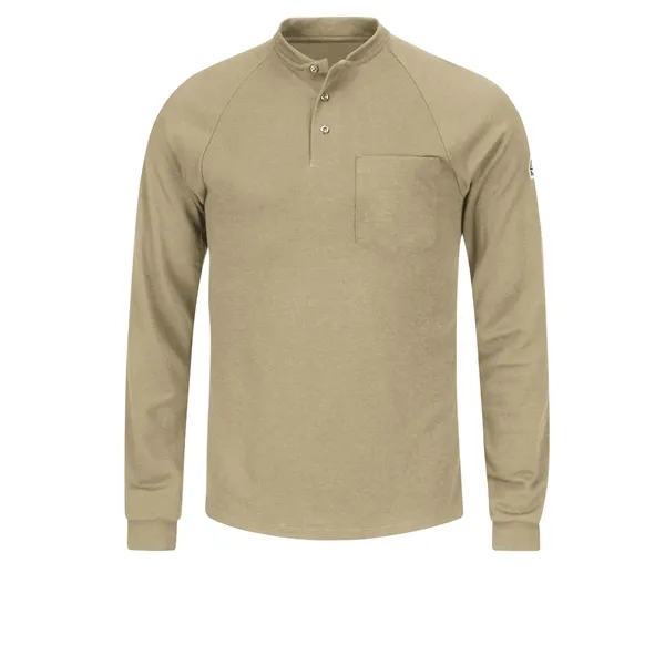 Bulwark Shirts - Men's 6.5Oz Long Sleeve Ct2 Henley... from ASI 86018 Scrub Authority
