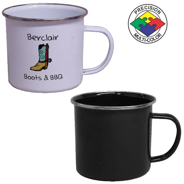 16oz Enameled Steel Campfire Mug... from ASI 80093 Pyrographics / Pyrographics Line
