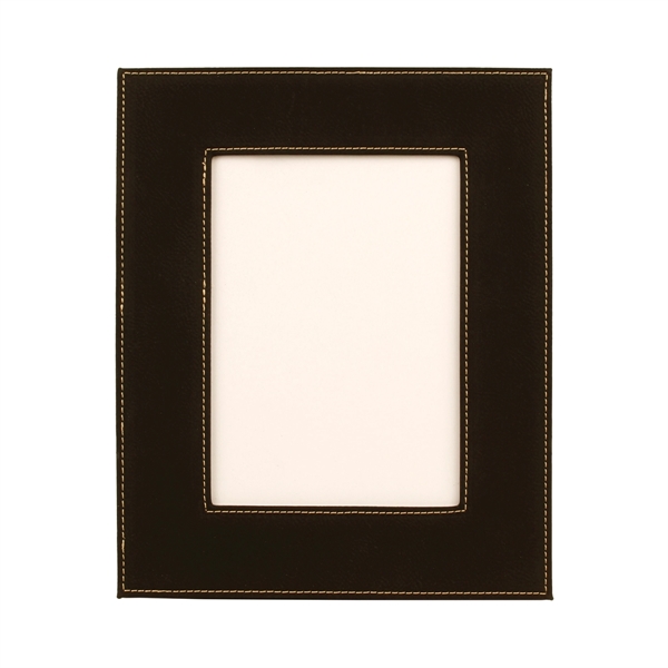 7 3/4" x 9 3/4" x 3/8" black leatherette photo frame... from ASI 74601 Calico
