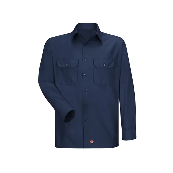 Red Kap Shirts - Men's Long Sleeve Solid Rip Stop... from ASI 86018 Scrub Authority / Uniform Stores